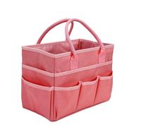 Yusat Craft Organizer Bag Art Storage Bag Craft Tote Oxford Cloth Multiple Pockets 2.5 Gallon Splashproof Paperboard Lining with Detachable Bottom Piece