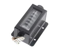 Yusat D94-S 6 Digit Mechanical Pulling Counter 0-999999 Resettable Zero Reset with Rotating Return to Zero Device for Cumulative Records of Sports Equipment or Machinery
