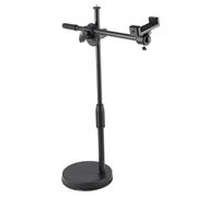 Yusat Desktop Photography Phone Stand Bracket 360° Rotation Metal Base Suitable for 5.3-10cm Mobile Phone for Photo Video Fill Light