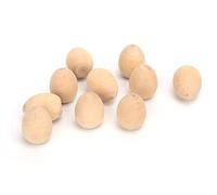 Yusat DIY Wood Eggs Craft Wooden Eggs for Painting Smooth Surface Authentic Size Lightweight Portable Not Easily Broken for Easter Decoration Photography Pretend Play (M)