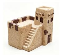Yusat Egyptian Style Figurines, Miniature Resin Statue Set with Weather Resisting Craft for Desktop Garden Decoration (Egyptian House)