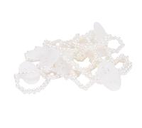 Yusat Elastic Bracelet with Beaded Corsage, Exquisite White Beads, 10 Pieces, Suitable for Weddings, Parties, Festivals, Prom Nights, Beaches, Photography