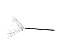 Yusat Fire Extinguisher Mop with 130cm Telescopic Pole, Steel Wire Brush H | Steel Wire Brush Head, Durable Metal Pole, 51-inch Handle, Comes with Storage Bag, for Forest Grassland Firefighting