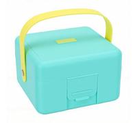 Yusat Game Console Carrying Case Storage Bag Accessories Organiser Pouch Hard Travel Case Portable Shockproof ABS with Handle for Nex Playground Active Play System Green