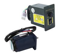 Yusat Geared Motor AC Motor 6W Variable Speed Forward Reverse Bi Directional CW CCW Single Phase Gearbox Speed Controller Heat Resistant Low Noise for Grinder Lawn (2800R Per Minute (10 to 2800RPM))