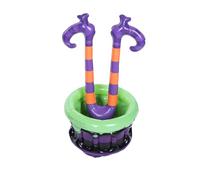 Yusat Halloween Decoration Inflatable Cooler, Witch Leg Blow Up Ice Bucket