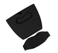 Yusat Head Ice Pack Wrap Head Wrap with Eye Cover and Eye Mask with Advanced Solid Gel for Hot Cold Therapy Migraine Relief Men Women Reusable (Black)