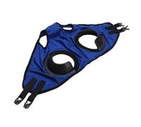 Yusat Horse Racing Goggles Horse Eye Blinder Cover High Elastic Polyester PU Leather Sand Proof Breathable Eye Protection for Equestrian Harness Racing Training (Blue)