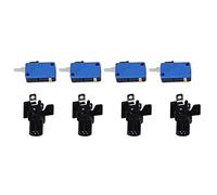 Yusat Machine Start Button, 4 x LED Start Button Set, Player Part, 2 LED Coin Buttons for Players