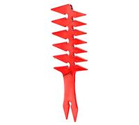 Yusat Men's Wide Tooth Hair Combs Double Sided Oil Hair Comb Retro Plastic Hair Styling Combs (Red)