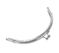 Yusat Metal Purse Frame Handbag Frame Arch Lock Clasp 15cm Retro Arch Shape Metal for Bag Making Sewing Crafts with Rustproof Iron Pre-Punched Holes Vintage Design