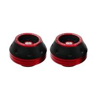 Yusat Motorcycle Front Fork Frame Sliders Crash Protector, 2 Pcs Aluminum Alloy ABS Impact Absorbing with CNC Machining Anodized for Universal Motorcycle Scooter (Red)