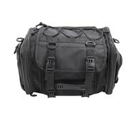 Yusat Motorcycle Tail Bag 19L Expandable to 26L Rain Cover Shoulder Strap with Tie Down Straps for Street Bike Scooter Cruiser Touring