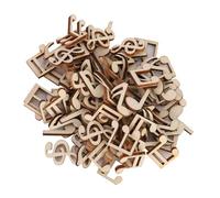 Yusat music note stickers 9×9×2 100 pcs wooden music note mixed decorative 2cm note clip for decoration accessory wooden music note music note stickers note (A)
