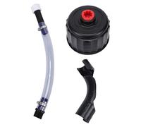 Yusat Racing Fuel Filler Hose Kit, Pressure Resistant Premium PVC High Temperature Hose with Quick Installation Design