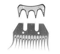 Yusat Sheep Shears Blade Wool Cutter Blade Shearing Comb 13 Teeth 7mm Spacing High Carbon Steel Curved Trimmer Accessory Set with Compact Size for Sheep Alpacas Llamas