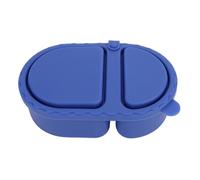 Yusat Silicone Lunch Box, 2 Compartments 240ml Food Container | Food-grade Silicone, -proof Snap Lid, Microwave & Dishwasher Safe, Snack Storage for Travel