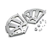 Yusat Stainless Steel Flip Plate Frames for Shoes Drawer Cabinet Hinges, with Computer Numerical Control Painted and Die Cast Construction (Silver)