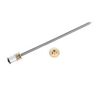Yusat Thread Reduction Motor Gear Motor N20 Gearbox DC Brushed Reduction Long Output Shaft 160mm Low Noise Metal Gears for Electronic Locks Robots Cameras (DC12V 400RPM)