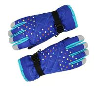 Yusat Winter Gloves for Women Windproof Cold Weather Gloves Thermal Ski with Thick Plush Lining Anti-Slip Palm for Skiing Cycling Driving (Blue)