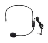 Yusat Wired Headset Microphone for Kids with Adjustable Headband and | Soft Sponge and ABS Material, 3.5mm Jack Plug, High Sensitivity Mic Core for Clear Sound, Ideal for School Plays and Talent
