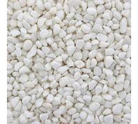 Yusee Fish Tank Aquarium Gravel Substrate Coloured, Mixed and Natural Aquatic Decorative Small Stones Pebbles Ideal for Plants (2KG, White)