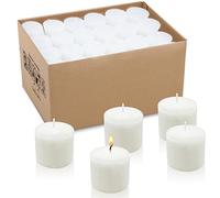 Yusevot Votive Candles Bulk, 72 Packs Unscented White 1.5 inch Wax Candles for Wedding, Party, Holiday & Home, 8 Hours Burning