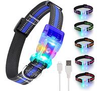 YUSHANG Light Up Dog Collar-Led Dog Collar Rechargeable Waterproof-Side Release Buckle Super Bright Adjustable Flashing Dog Collar-Glow Dog Collar for Large Small Medium Dogs