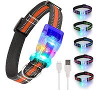 YUSHANG Light Up Dog Collar-Led Dog Collar Rechargeable Waterproof-Side Release Buckle Super Bright Adjustable Flashing Dog Collar-Glow Dog Collar for Large Small Medium Dogs