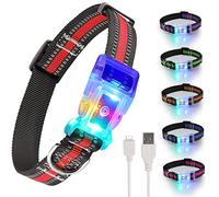 YUSHANG Light Up Dog Collar-Led Dog Collar Rechargeable Waterproof-Side Release Buckle Super Bright Adjustable Flashing Dog Collar-Glow Dog Collar for Large Small Medium Dogs