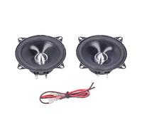 YuShaTra 2 Pcs 4in Car Coaxial Speaker, Auto Loudspeaker Stereo Audio System, 2 Way Output with Clear Treble and Powerful Bass, Universal Car Horn for Most Vehicles, ABS and Me