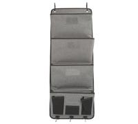 YuShaTra Hanging Wall File Organizer , Over The Door Storage Bag , Large Capacity Document Holder with Clear Label Slot , Multiple Layer Pockets for Home Office School Supplies Organization