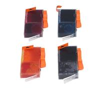 YuShaTra Printer Ink Cartridge Set, Replacement for Photosmart C6380 C6300 C5300, Clear Printing No Fading Ink Cartridges, ABS Material with Fluent Snap Technology, for Printing (BK C M Y 4 Colors)