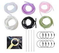 Yushen 20Pcs Keychain Protector Lock Coil for Protect Doll from Getting Lost, Anti-Loss Ring Clip for Doll Keychains, Spiral Ring Lock & Keyring Protector for Dolls Display Collectors