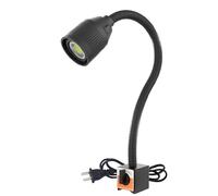 YushenFu Energy- Saving LED Work Light Flexible Gooseneck LED Table Light, 360° Adjustable Lamp for Home, Industrial Lighting, Two Types of Bases, 3/4/5W(Size:5W 110-220V,Color:Base B)