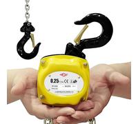YushenFu Hand Lift Chain,Ratchet G80 Chain Fall Hoist,Mini Chain Hoist 1/4 Ton - 550lbs, Safety Hooks - Portable Manual Hoist For Garages, Warehouse(Size:3M/10FT)
