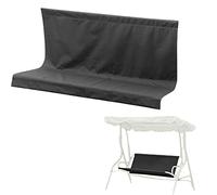 Yusheng Replacement Swing Seat, 600D Oxford Fabric Waterproof Outdoor Swing Seat Dust-proof Protective Covers For Yard, Balcony, Garden Swing Chair,Black