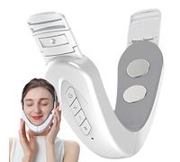 Yusheng V-Face Massager, Face Massager Facial Lifting Machine, Electric V- Face Shaping Massager, Double Chin Reducer Face Lifting Machine, 6 Modes and 12 Levels of Intensity
