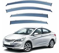 YUSHENGSRSAN 4 Pcs Car Window Deflectors For Hyundai For Verna Sedan Mk1-Rc 2010-2016, Side Window Ventilated Visors Rain Deflector Car Window Rain Guards