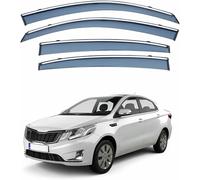 YUSHENGSRSAN 4 Pcs Car Window Deflectors For Kia For Sedan K2 Mk3-Qb 2011-2016, Side Window Ventilated Visors Rain Deflector Car Window Rain Guards