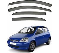 YUSHENGSRSAN 4 PCS Car Window Deflectors for Toyota for Vitz MK1-XP10 2000 2001 2002 2003 2004, Car Window Visors Rain Guards Side Window Deflector Visors