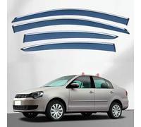 YUSHENGSRSAN 4 PCS Car Window Deflectors for VW for Polo Saloon 2005-2010, Car Window Visors Rain Guards Side Window Deflector Visors