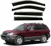 YUSHENGSRSAN Car Window Deflectors For Hyundai For Santa Fe Mk1-Sm 2000-2005, Side Window Ventilated Visors Rain Deflector Car Window Rain Guards