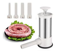 YushengTai Manual Sausage Maker, 4 Funnel Sizes, Easy to Use, Perfect for Festivities