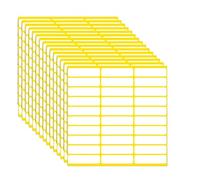 YUSHOW 14 * 53mm,15 Sheets,450 Labels, Handwritten Blank Sticky Label Stickers,Rectangle or Square Sticker, for Price Labels,Paper, Shirts, Plastic Bags, White