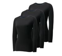 YUSHOW 3 Pack Womens Gym Tops Short/Long Sleeve Workout Running Shirts