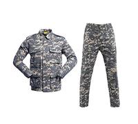 YUSHOW Men's Tactical Suit Camouflage Combat Jacket & Trousers Set Airsoft Clothing Military Jacket Uniform War Game Army Military Paintball BDU Hunting Shooting Camo Gear