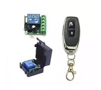 Yushu DC 12V 1CH Relay Receiver Module RF Transmitter 433Mhz Wireless Remote Control Switch 12V Single-channel Wireless Remote Control Switch Module with 2-button 433 Remote