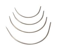 Yushu - Needles Hand Sewing, Upholstery Repair Kit, Quilting 4pcs Curved 3 4 5 6cm, Heavy Duty Curved Needles, for Carpet Sofa Cushions Knitting, Strong and Practical