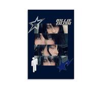 YuShuas Billie Poster Eilish Music Singer Vintage Collage Music Posters for Room Aesthetic Canvas Wall Art Bedroom Decor12x18inch(30x45cm)